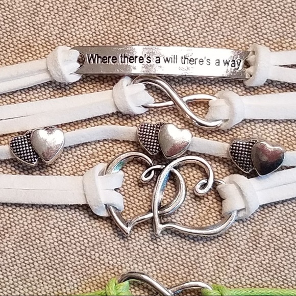 TRENDY!  Multi-Strap Inspiration Bracelets - Picture 5 of 7